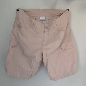 Columbia Women's Light Beige Cargo Bermuda Shorts